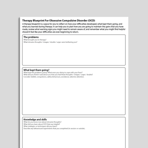 Therapy Blueprint For OCD