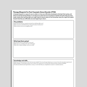 Therapy Blueprint For PTSD