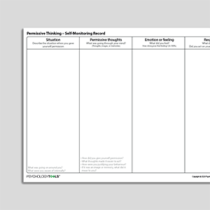 Permissive Thinking – Self-Monitoring Record