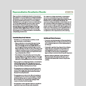 Recognizing Depersonalization-Derealization Disorder (DPD)