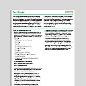 Recognizing Panic Disorder