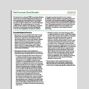 Recognizing Post-Traumatic Stress Disorder (PTSD)