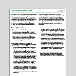 Recognizing Post-Traumatic Stress Disorder (PTSD)