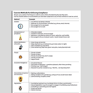 Coercive Methods For Enforcing Compliance