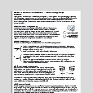 What Is EMDR? (Eye Movement Desensitization and Reprocessing) – (Archived)