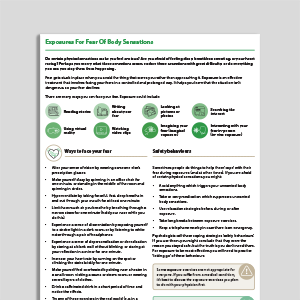 Exposures For Fear Of Body Sensations