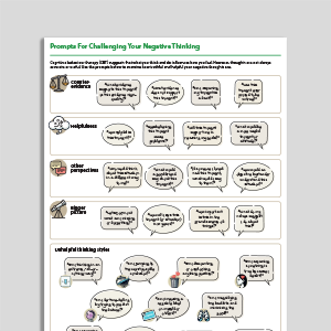 Prompts For Challenging Your Negative Thinking