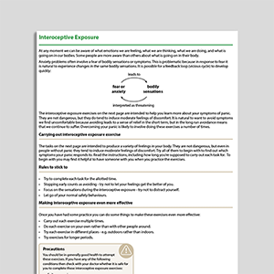 Interoceptive Exposure