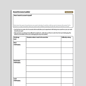 Assertiveness Ladder