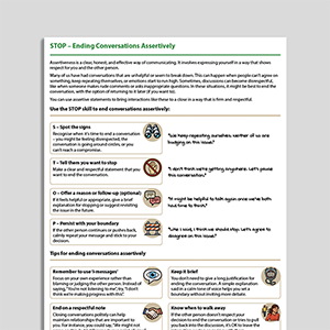 STOP – Ending Conversations Assertively