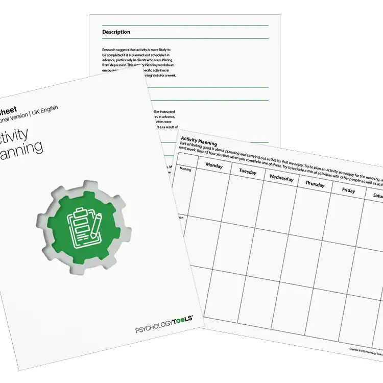 Psychology Tools resource: Activity Planning