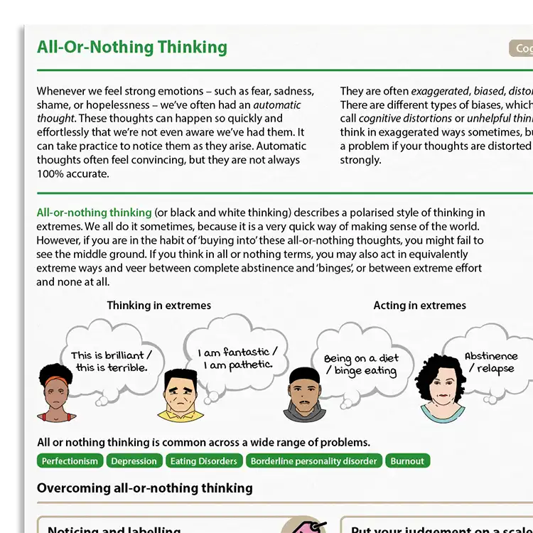 Psychology Tools resource: All-Or-Nothing Thinking