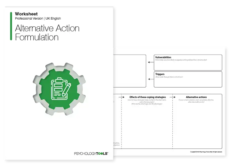 Psychology Tools resource: Alternative Action Formulation