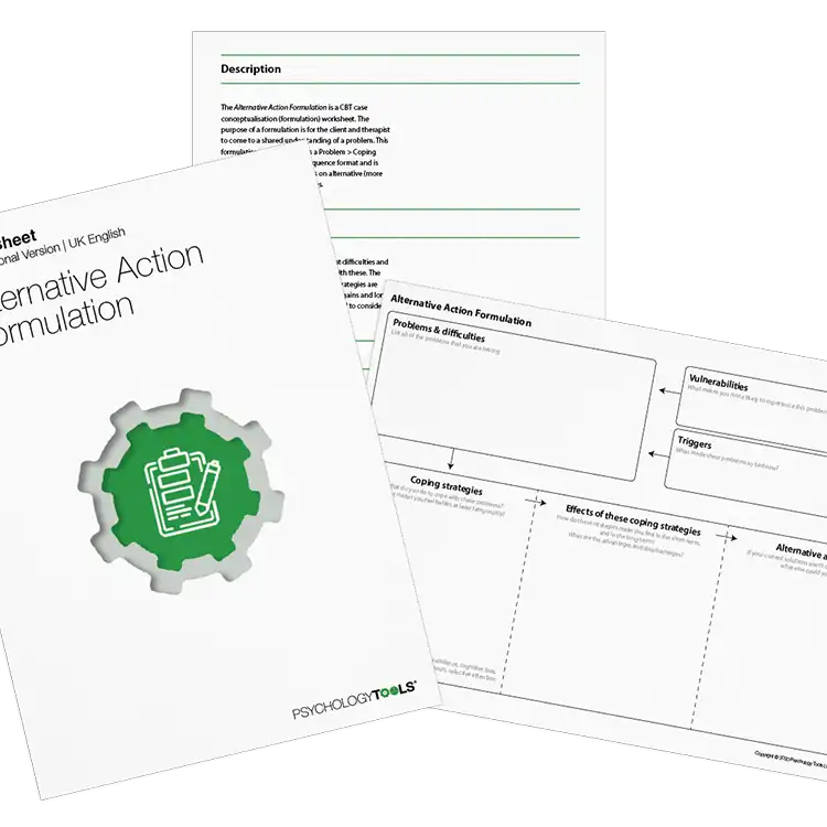 Psychology Tools resource: Alternative Action Formulation