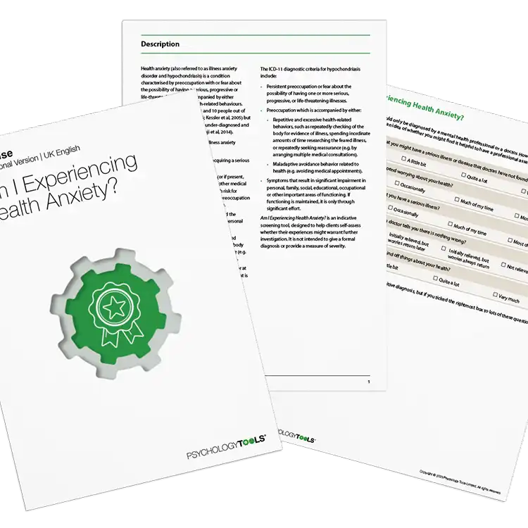 Psychology Tools resource: Am I Experiencing Health Anxiety?