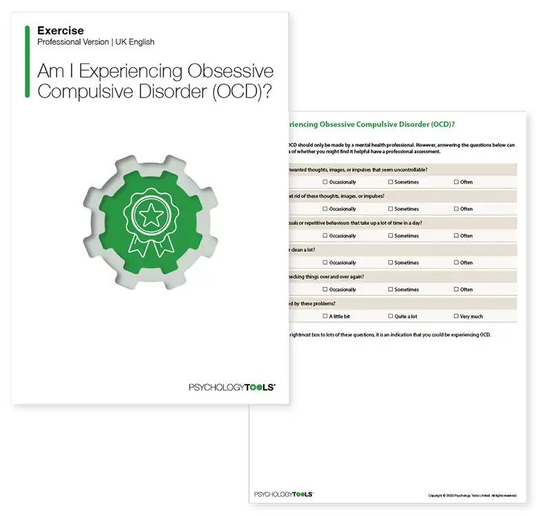 Psychology Tools resource: Am I Experiencing Obsessive Compulsive Disorder (OCD)?
