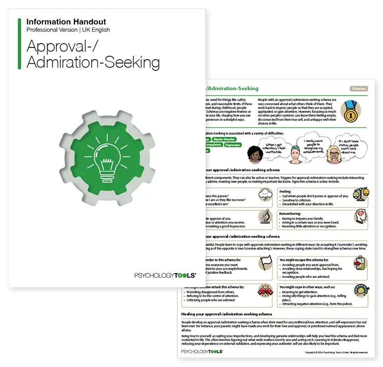 Psychology Tools resource: Approval-/Admiration-Seeking