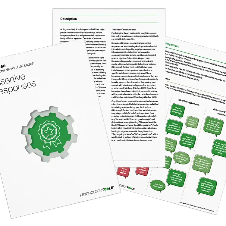 Psychology Tools resource: Assertive Responses
