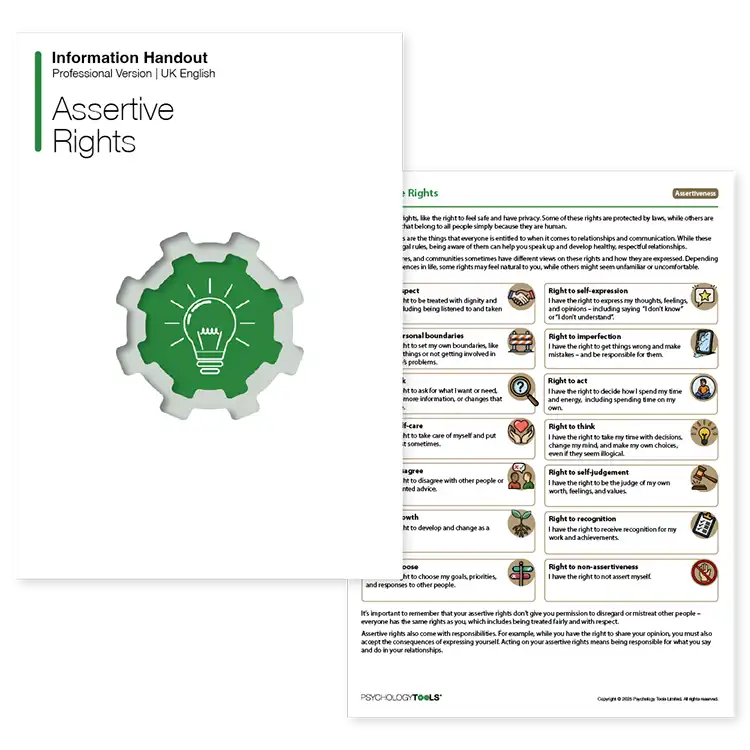 Psychology Tools resource: Assertive Rights