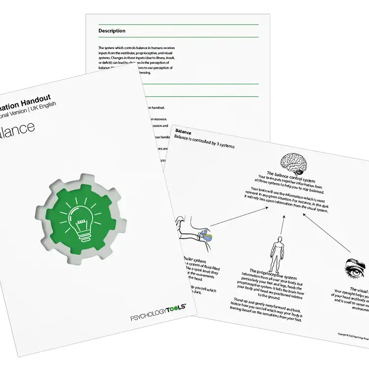Psychology Tools resource: Balance