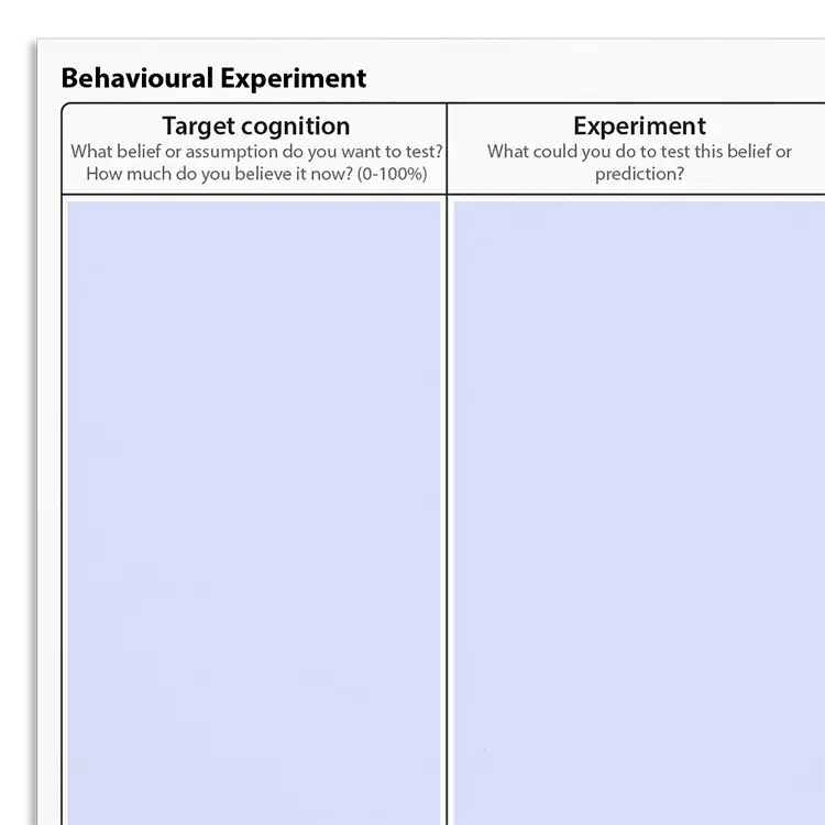 Psychology Tools resource: Behavioral Experiment