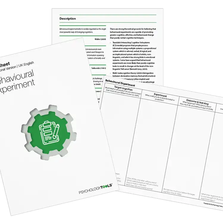 Psychology Tools resource: Behavioral Experiment