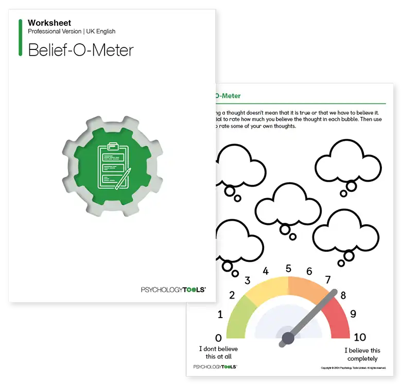 Psychology Tools resource: Belief-O-Meter (CYP)