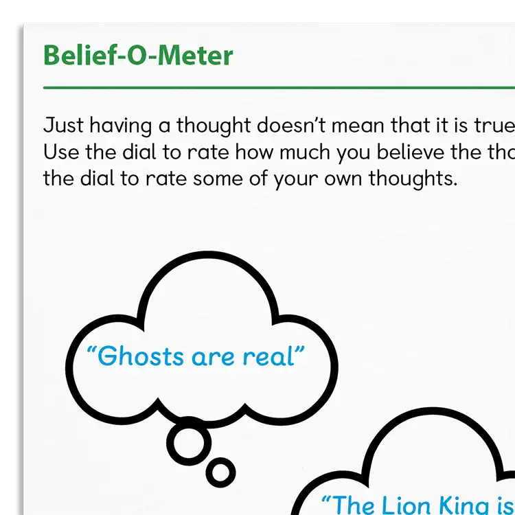 Psychology Tools resource: Belief-O-Meter (CYP)