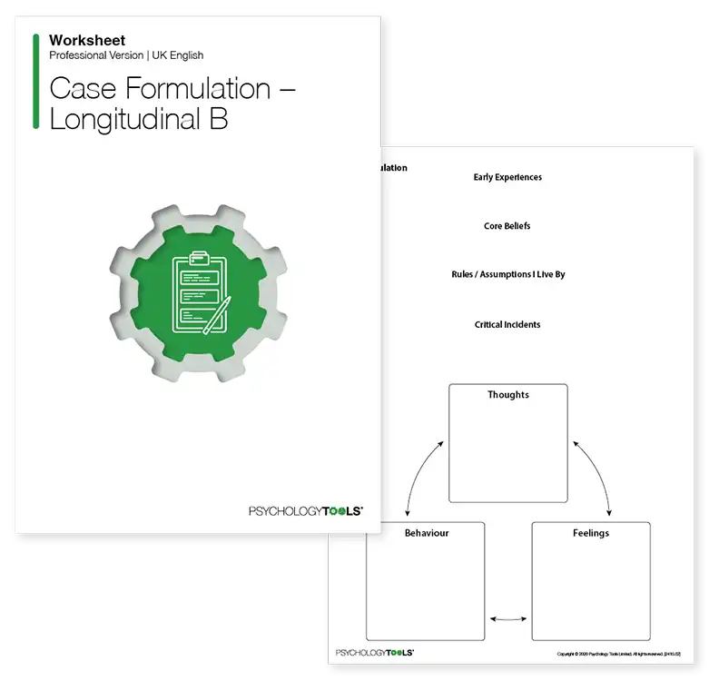 Psychology Tools resource: Case Formulation – Longitudinal B
