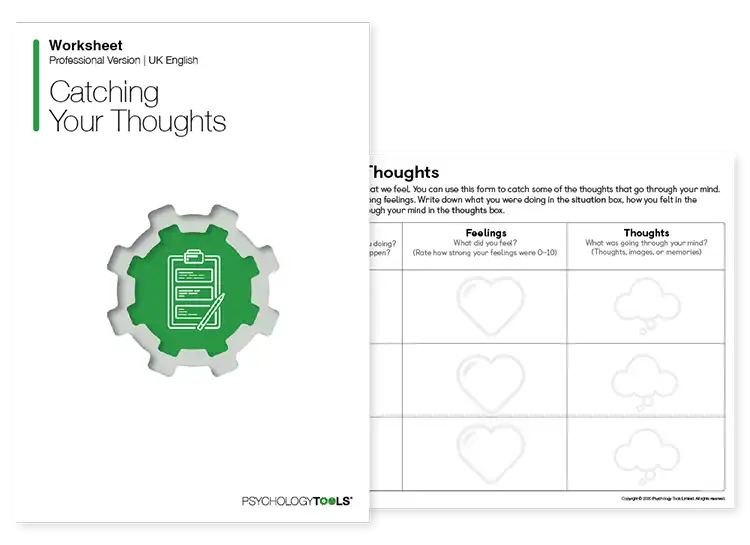 Psychology Tools resource: Catching Your Thoughts (CYP)