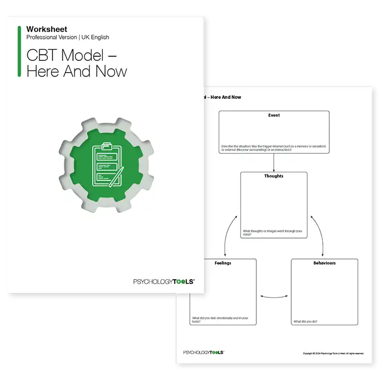 Psychology Tools resource: CBT Model - Here And Now