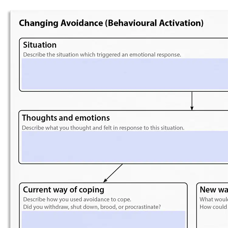 Psychology Tools resource: Changing Avoidance (Behavioural Activation)