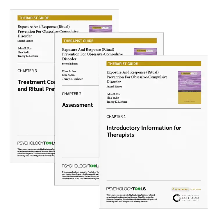 Psychology Tools | Oxford University Press | Treatments That Work™ | Exposure And Response Prevention For Obsessive Compulsive Disorder: Therapist Guide
