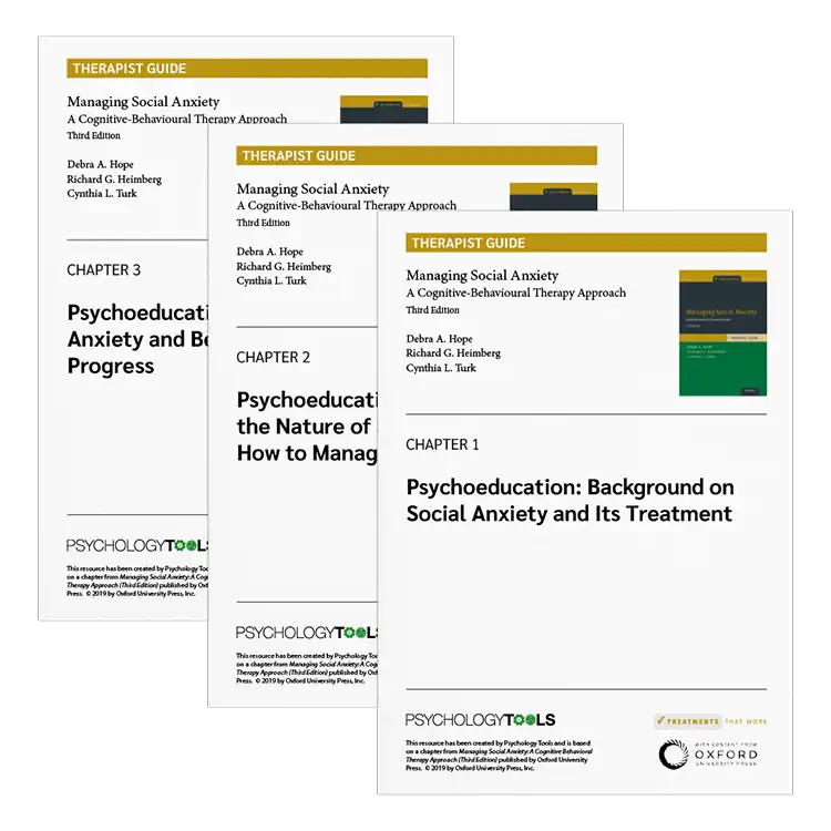 Psychology Tools | Oxford University Press | Treatments That Work™ | Managing Social Anxiety: Therapist Guide