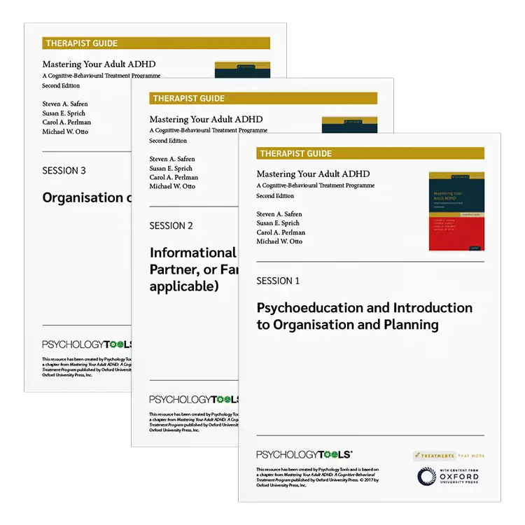 Psychology Tools | Oxford University Press | Treatments That Work™ | Mastering Your Adult ADHD: Therapist Guide