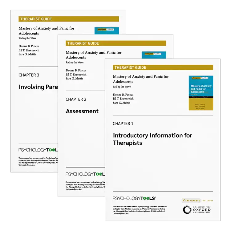 Psychology Tools | Oxford University Press | Treatments That Work™ | Mastery of Anxiety And Panic For Adolescents: Therapist Guide
