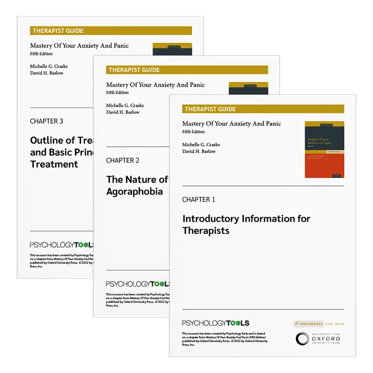 Psychology Tools | Oxford University Press | Treatments That Work™ | Mastery of Anxiety And Panic: Therapist Guide