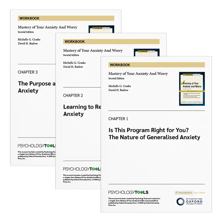 Psychology Tools | Oxford University Press | Treatments That Work™ | Mastery of Your Anxiety And Worry: Workbook