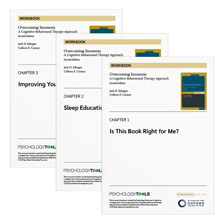 Psychology Tools | Oxford University Press | Treatments That Work™ | Overcoming Insomnia: Workbook