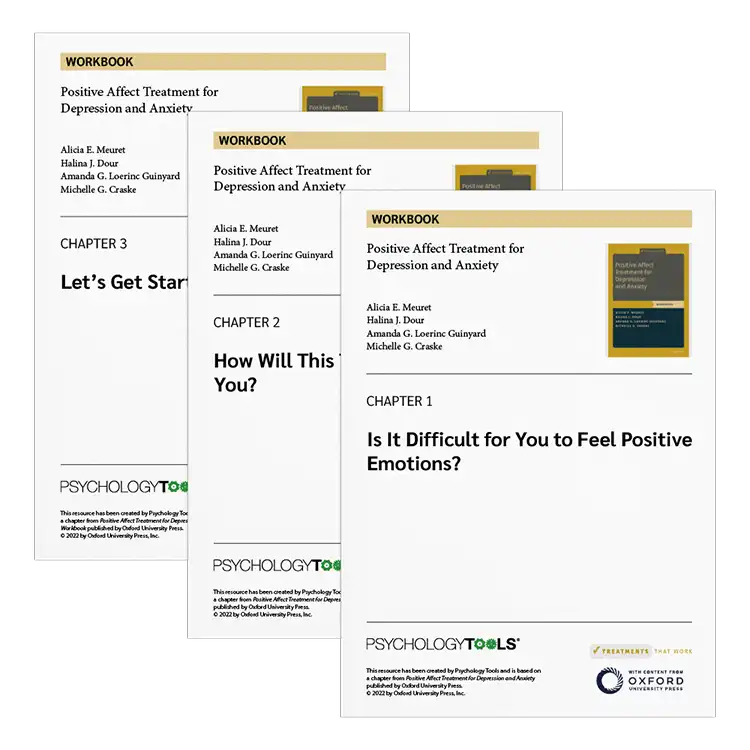 Psychology Tools | Oxford University Press | Treatments That Work™ | Positive Affect Treatment For Depression And Anxiety: Workbook