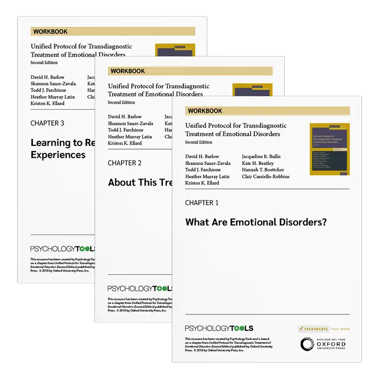 Psychology Tools | Oxford University Press | Treatments That Work™ | Unified Protocol for Transdiagnostic Treatment of Emotional Disorders: Workbook
