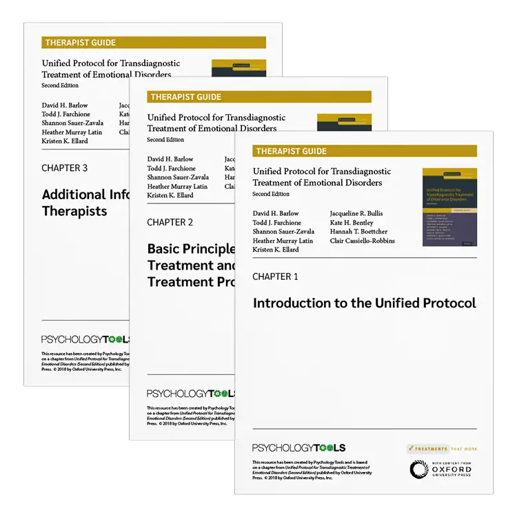 Psychology Tools | Oxford University Press | Treatments That Work™ | Unified Protocol for Transdiagnostic Treatment of Emotional Disorders: Therapist Guide