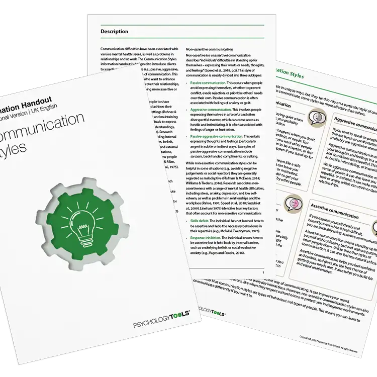 Psychology Tools resource: Communication Styles