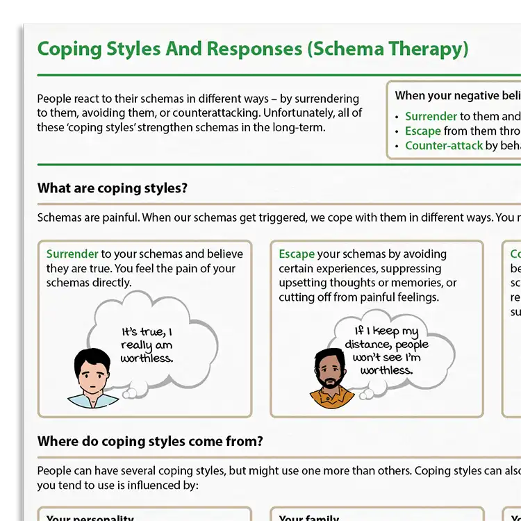 Psychology Tools resource: Coping Styles And Responses