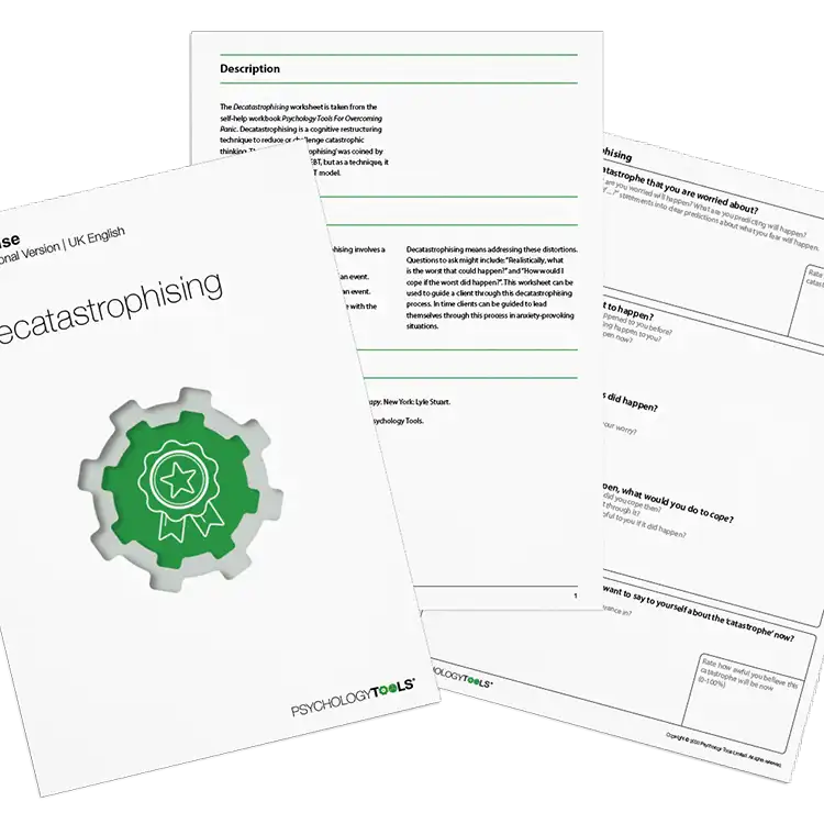 Psychology Tools resource: Decatastrophizing CBT Worksheet