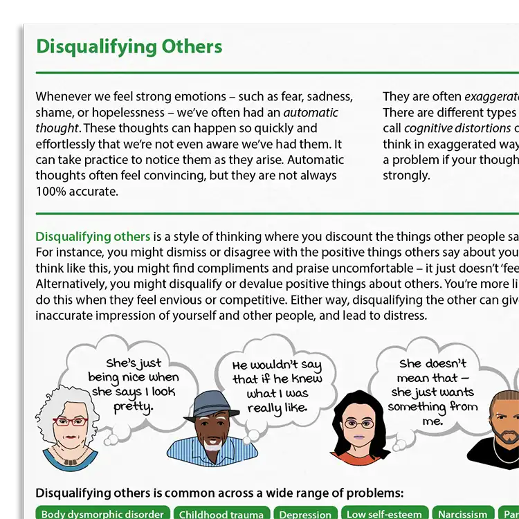 Psychology Tools resource: Disqualifying Others