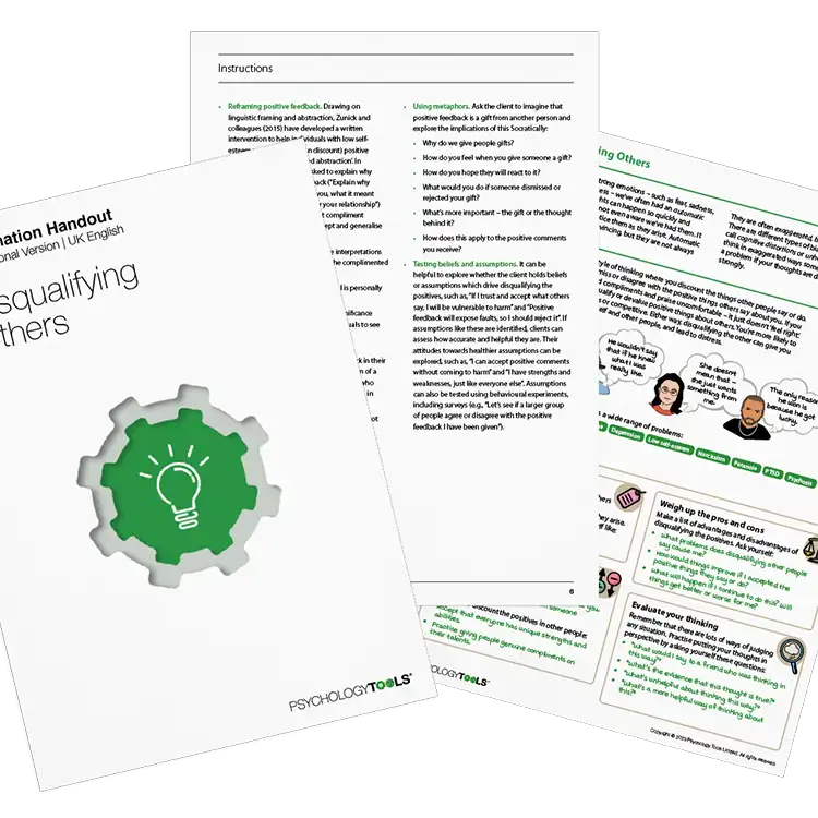 Psychology Tools resource: Disqualifying Others