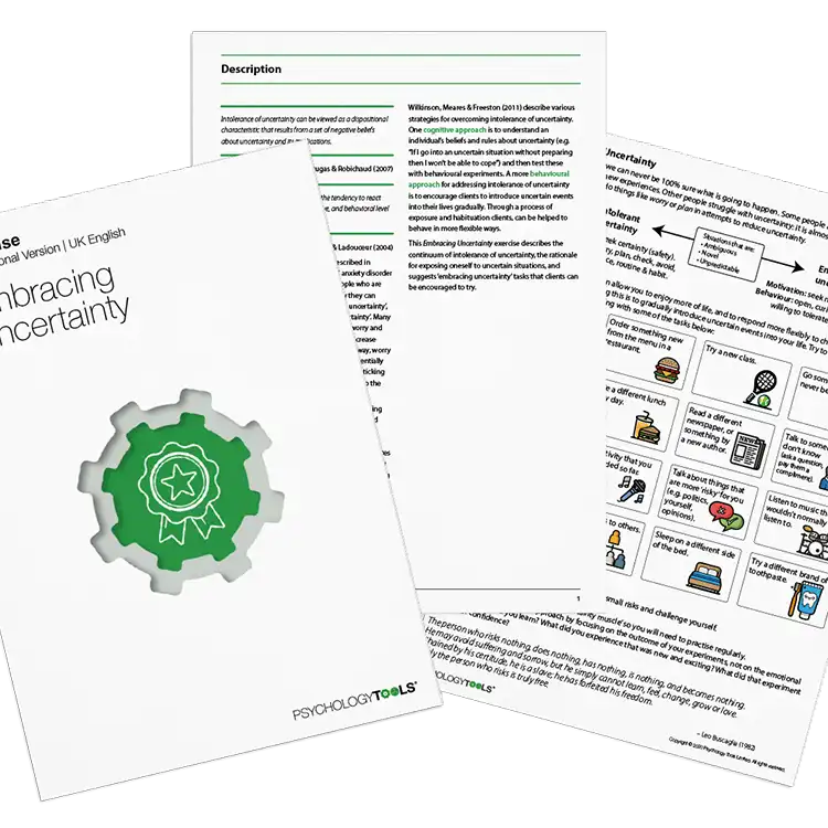Psychology Tools resource: Embracing Uncertainty