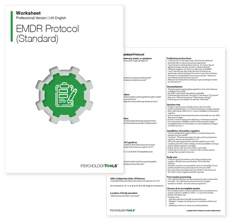 Psychology Tools resource: EMDR Protocol (Standard)