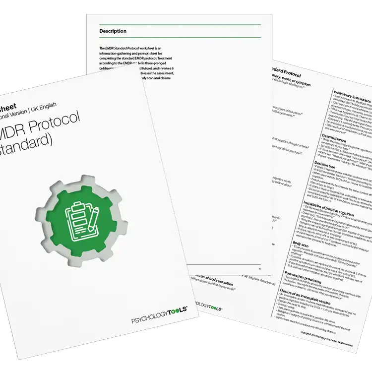 Psychology Tools resource: EMDR Protocol (Standard)